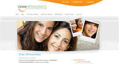 Desktop Screenshot of chanorthodontics.com